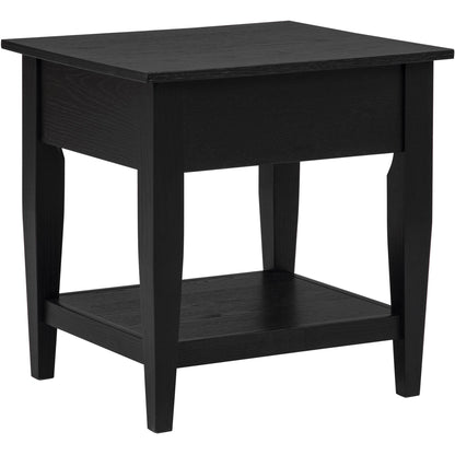  Coaster Furniture Lindenton 722728-S2 2-piece Wood Lift-Top Coffee and End Table Set - Black IMAGE 7