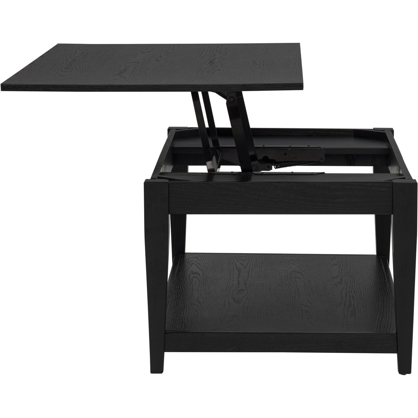  Coaster Furniture Lindenton 722728-S3 3-piece Wood Lift-Top Coffee and End Table Set - Black IMAGE 11