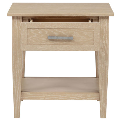  Coaster Furniture Lindenton 722757 1-drawer Wood Occasional End Table - Blonde IMAGE 3