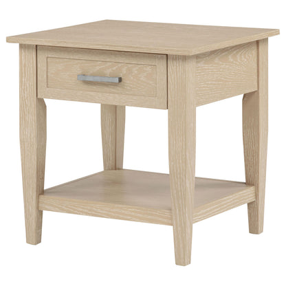  Coaster Furniture Lindenton 722757 1-drawer Wood Occasional End Table - Blonde IMAGE 5
