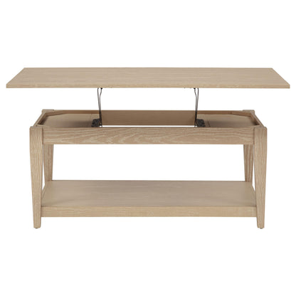  Coaster Furniture Lindenton 722758 Lift-Top Occasional Coffee Table - Blonde IMAGE 11