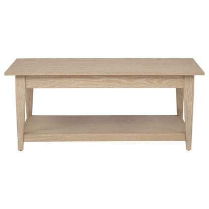  Coaster Furniture Lindenton 722758 Lift-Top Occasional Coffee Table - Blonde IMAGE 4