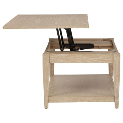  Coaster Furniture Lindenton 722758 Lift-Top Occasional Coffee Table - Blonde IMAGE 7