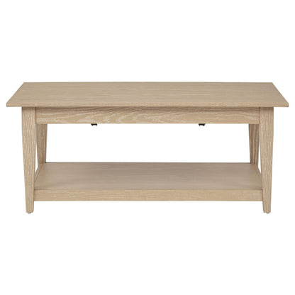  Coaster Furniture Lindenton 722758 Lift-Top Occasional Coffee Table - Blonde IMAGE 8