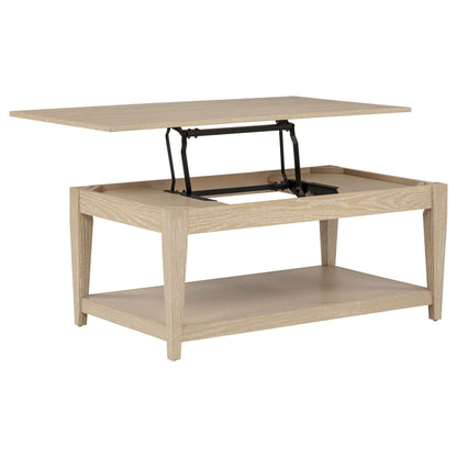  Coaster Furniture Lindenton 722758-S3 3-piece Wood Lift-Top Coffee and End Table Set - Blonde IMAGE 9
