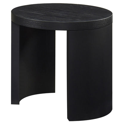  Coaster Furniture Sweeney 722827 24-inch Round Wood Occasional End Table - Black IMAGE 4