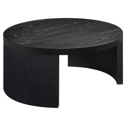  Coaster Furniture Sweeney 722828-S2 2-piece Coffee and End Occasional Table Set - Black IMAGE 3