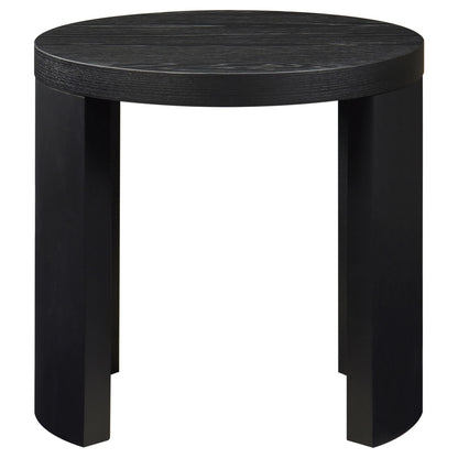  Coaster Furniture Sweeney 722828-S2 2-piece Coffee and End Occasional Table Set - Black IMAGE 4