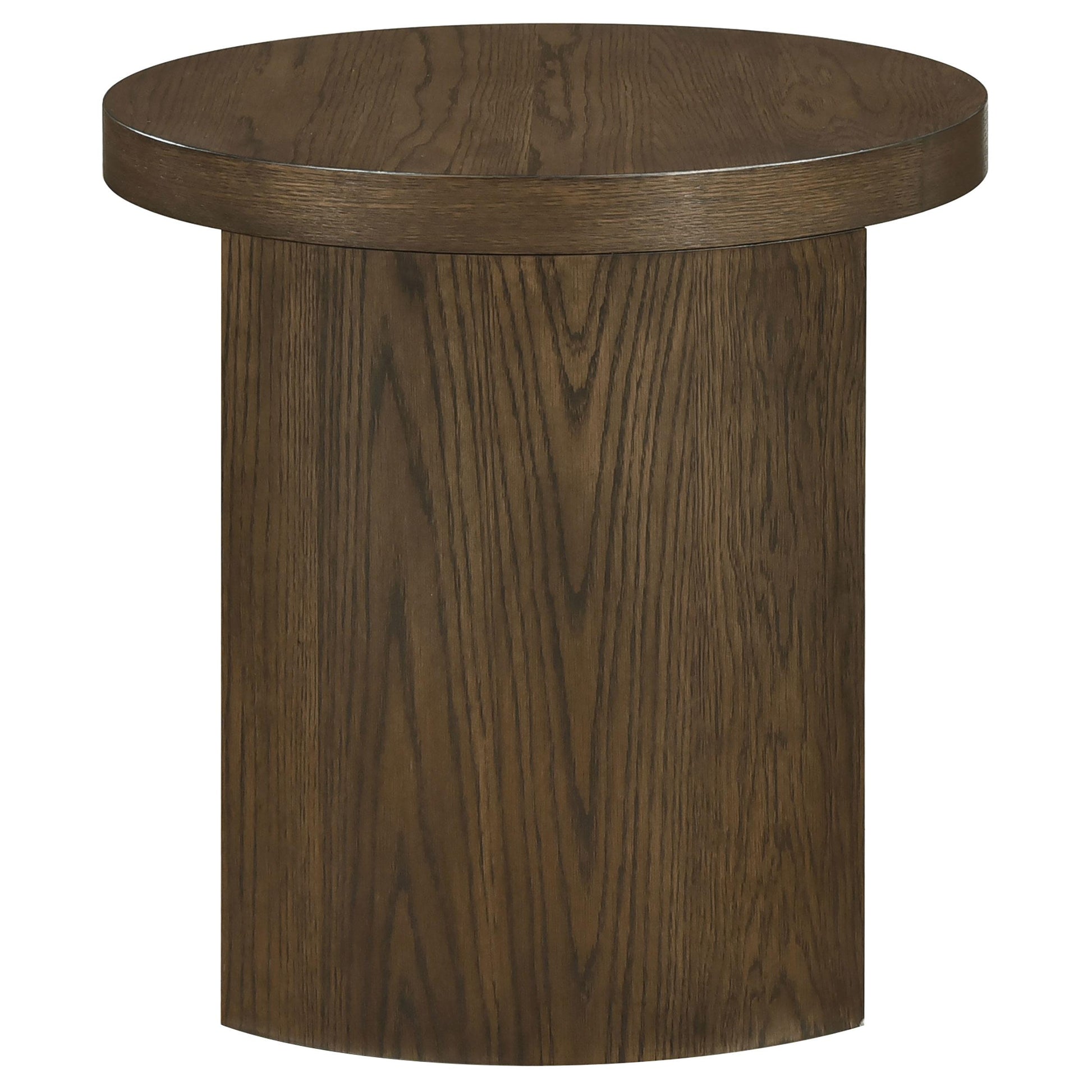  Coaster Furniture Sweeney 722837 24-inch Round Wood Occasional End Table - Dark Walnut IMAGE 6