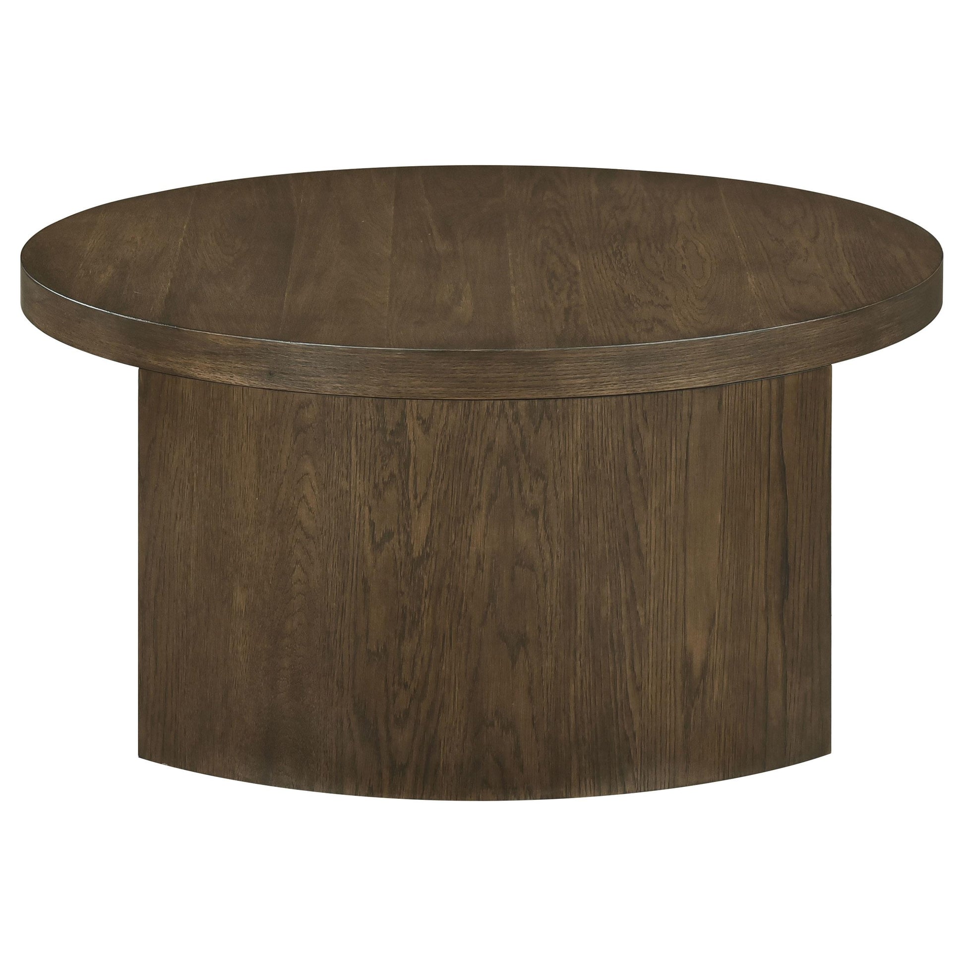  Coaster Furniture Sweeney 722838 39-inch Round Wood Occasional Coffee Table - Dark Walnut IMAGE 6