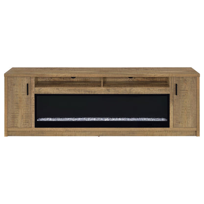  Coaster Furniture Eddy 722843 79-inch 2-door TV Stand Fireplace Media Console - Mango IMAGE 6