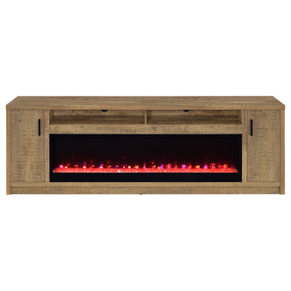  Coaster Furniture Eddy 722843 79-inch 2-door TV Stand Fireplace Media Console - Mango IMAGE 7