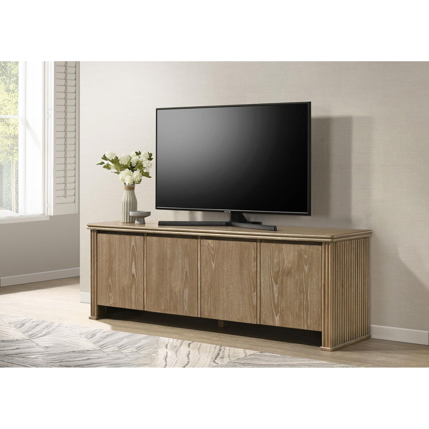 Coaster Furniture Adina 722933 70-inch TV Stand Media Console  - Distressed Light Brown IMAGE 3