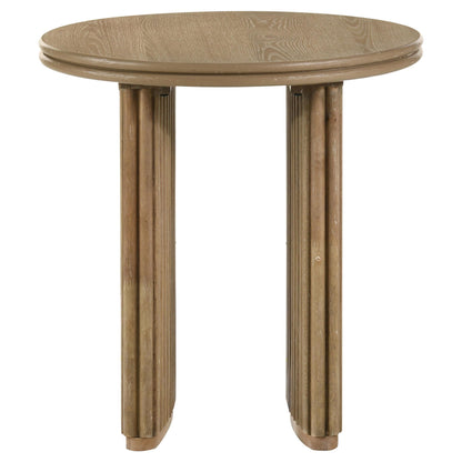  Coaster Furniture Adina 722938-S2 2-piece Round Coffee Table Set - Distressed Light Brown IMAGE 7