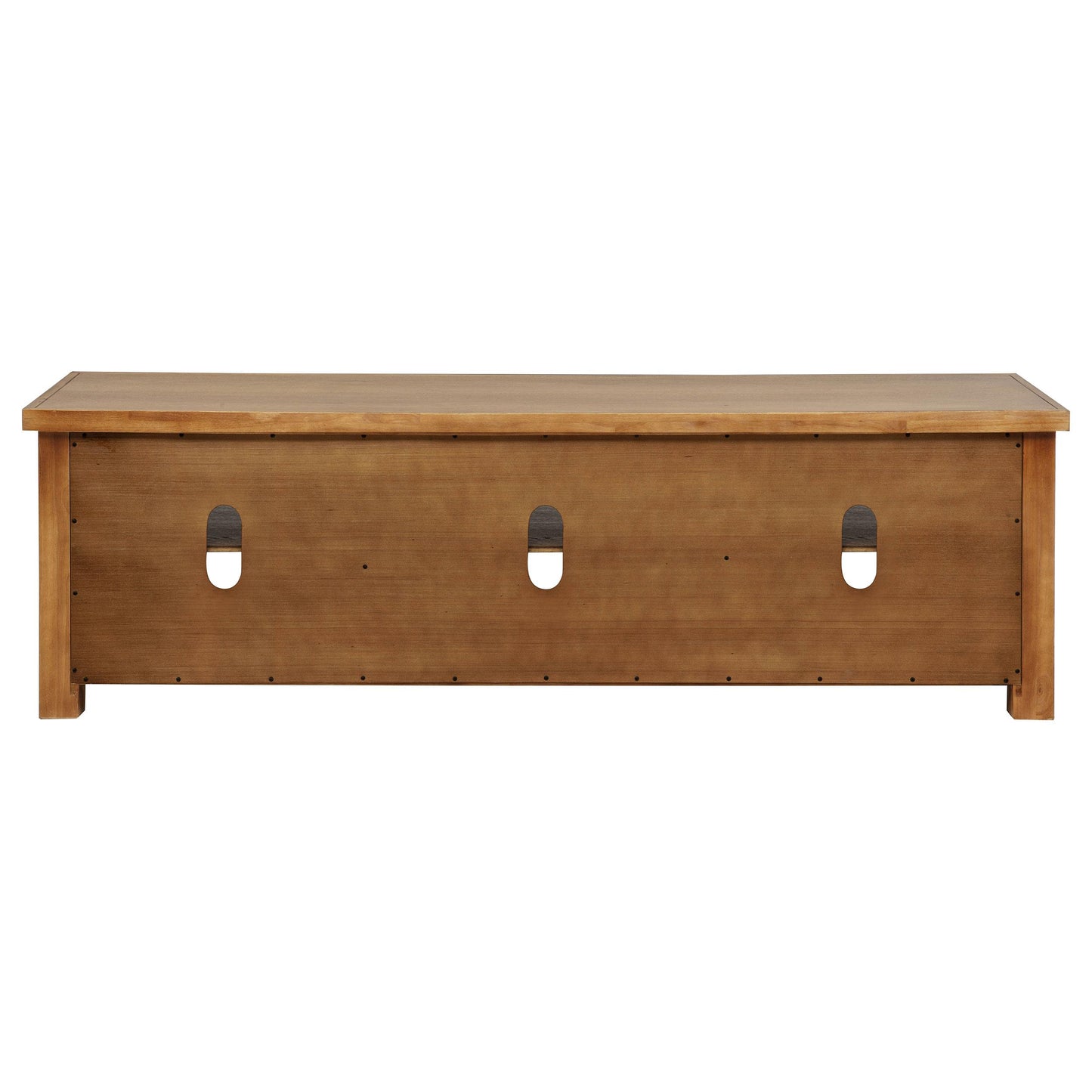  Coaster Furniture Beasley 723323 2-Door 71-Inch Wood TV Stand Media Console - Golden Oak IMAGE 1