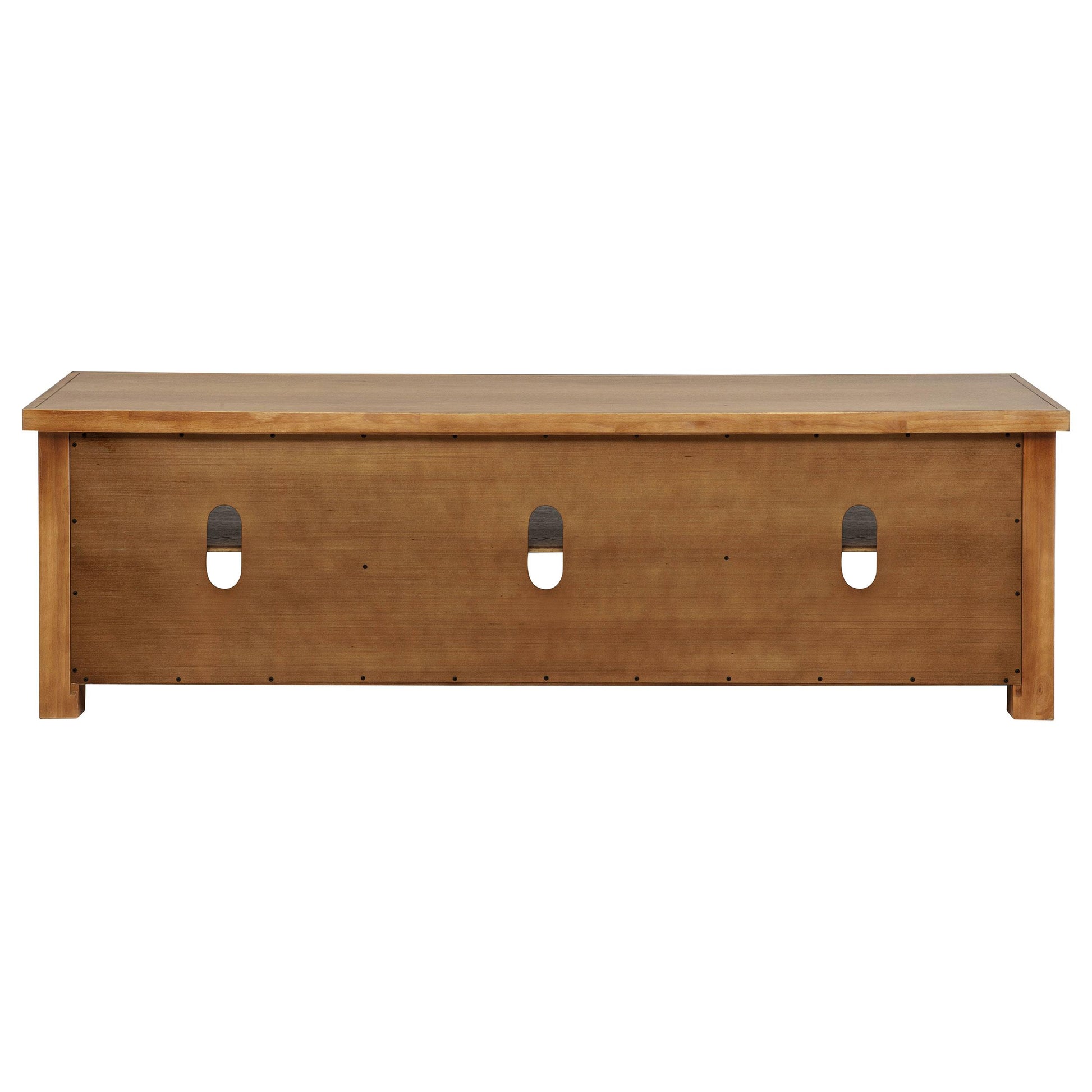  Coaster Furniture Beasley 723323 2-Door 71-Inch Wood TV Stand Media Console - Golden Oak IMAGE 1