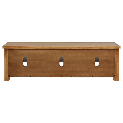  Coaster Furniture Beasley 723323 2-Door 71-Inch Wood TV Stand Media Console - Golden Oak IMAGE 1
