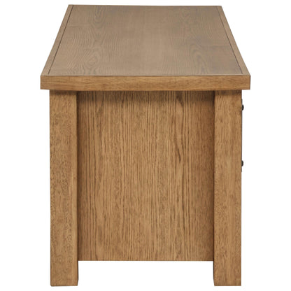  Coaster Furniture Beasley 723323 2-Door 71-Inch Wood TV Stand Media Console - Golden Oak IMAGE 7