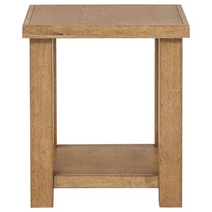  Coaster Furniture Beasley 723328-S2 2-Piece Wood Coffee Table Set - Golden Oak IMAGE 2