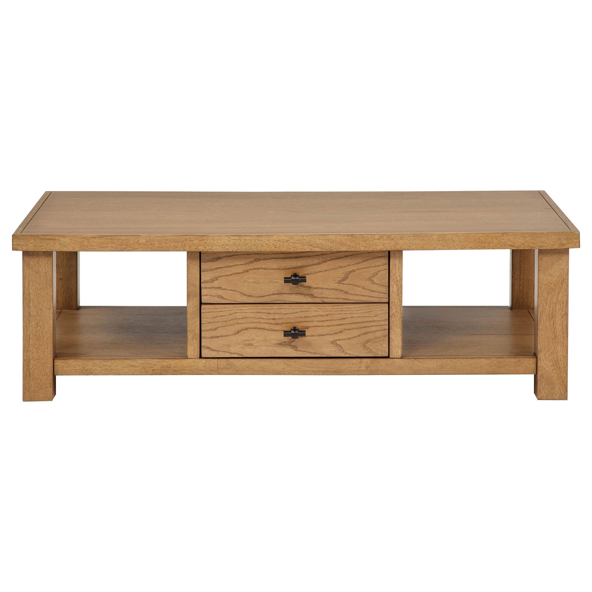  Coaster Furniture Beasley 723328-S3 3-Piece Wood Coffee Table Set - Golden Oak IMAGE 13