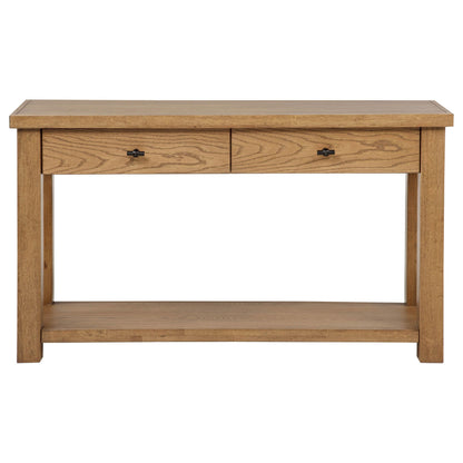 Coaster Furniture Beasley 723329 2-Drawer Wood Console Table - Golden Oak IMAGE 14