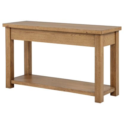  Coaster Furniture Beasley 723329 2-Drawer Wood Console Table - Golden Oak IMAGE 2
