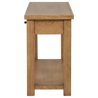  Coaster Furniture Beasley 723329 2-Drawer Wood Console Table - Golden Oak IMAGE 3