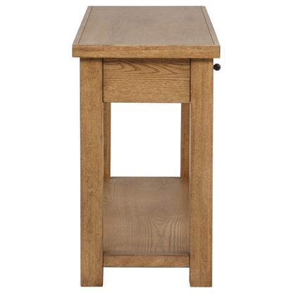  Coaster Furniture Beasley 723329 2-Drawer Wood Console Table - Golden Oak IMAGE 4
