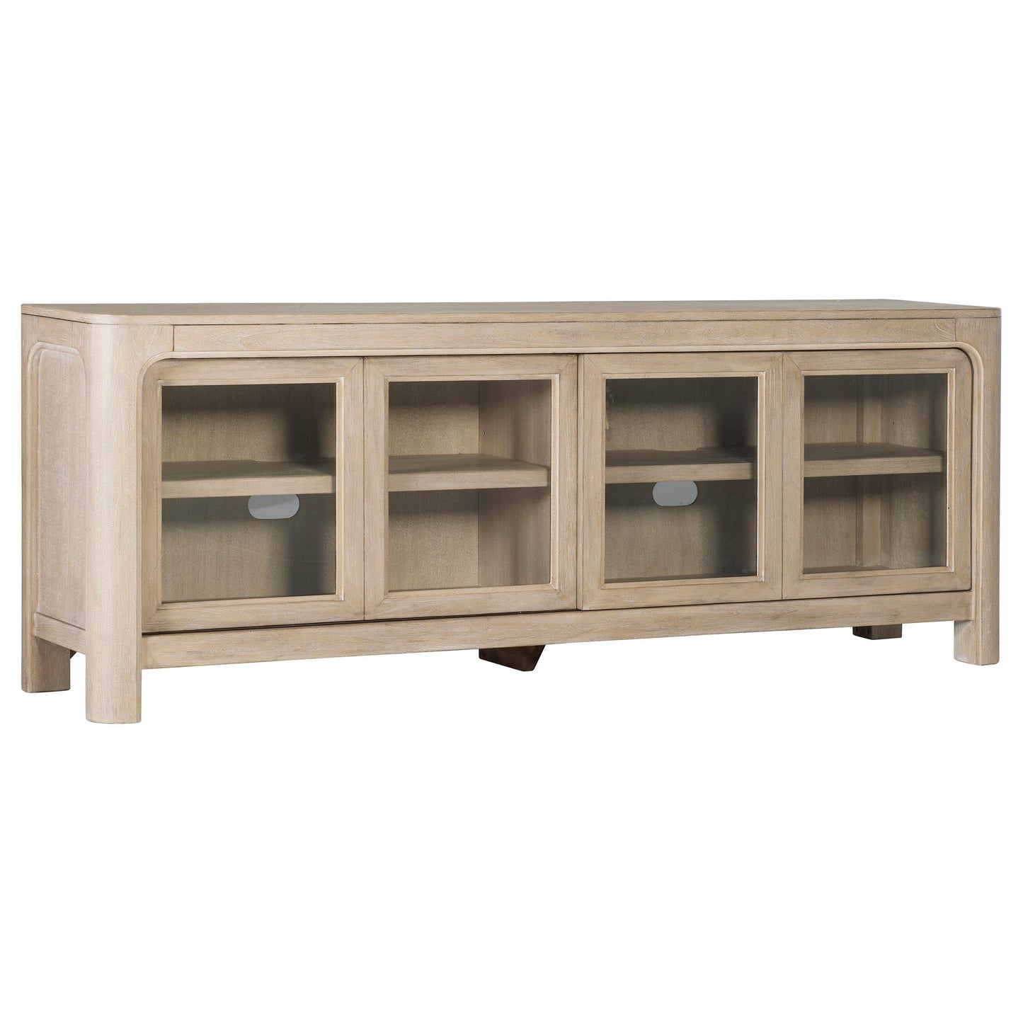  Coaster Furniture Solano 723483 71-inch 2-door TV Stand Media Console - Weathered Mango IMAGE 2