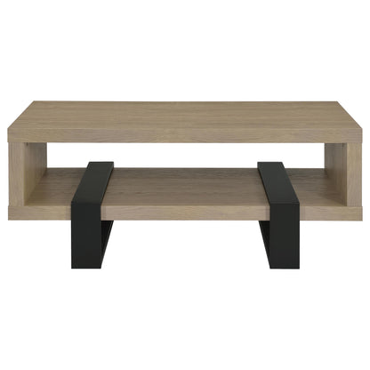  Coaster Furniture Dinard 723688 Engineered Wood Coffee Table - Latte IMAGE 1