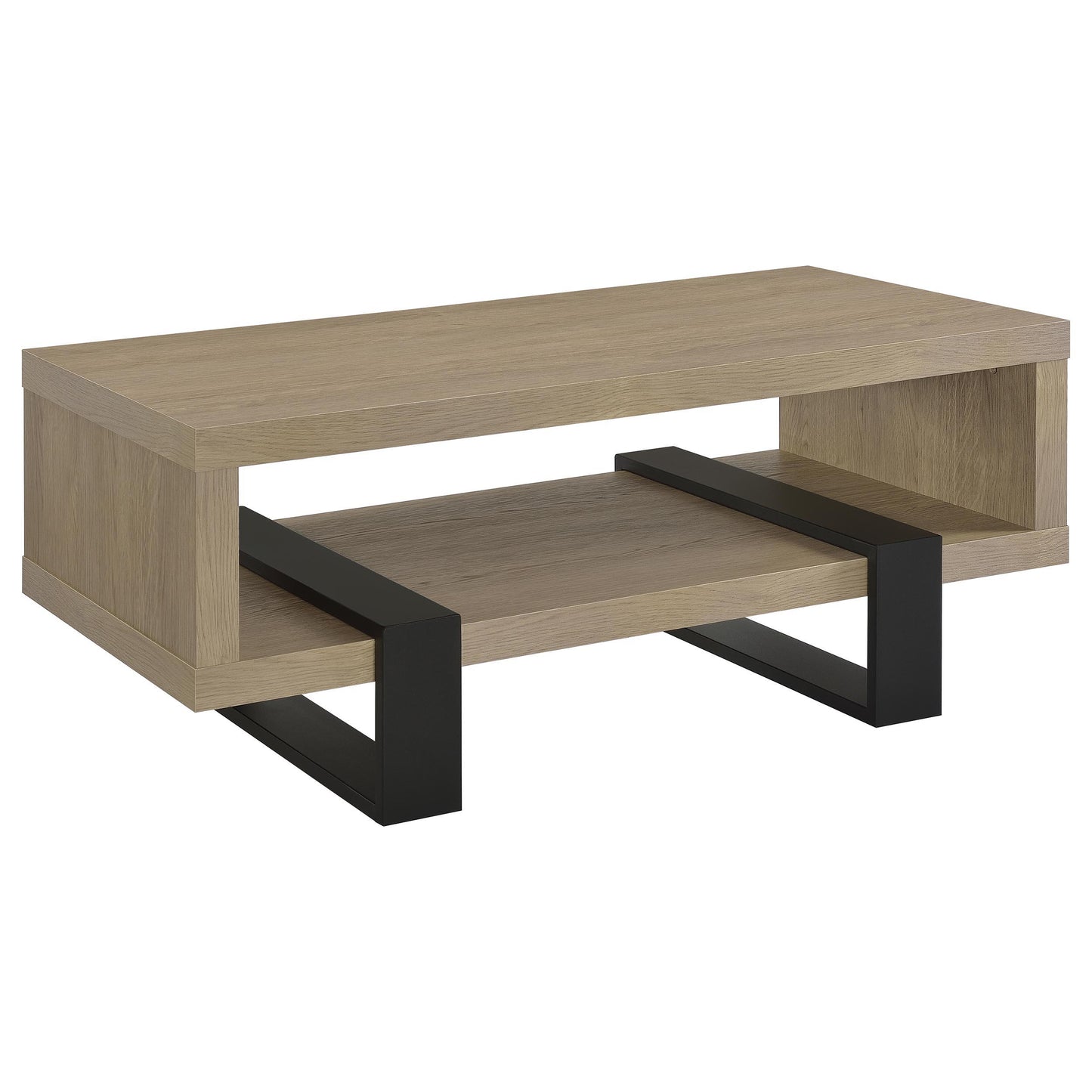  Coaster Furniture Dinard 723688 Engineered Wood Coffee Table - Latte IMAGE 2