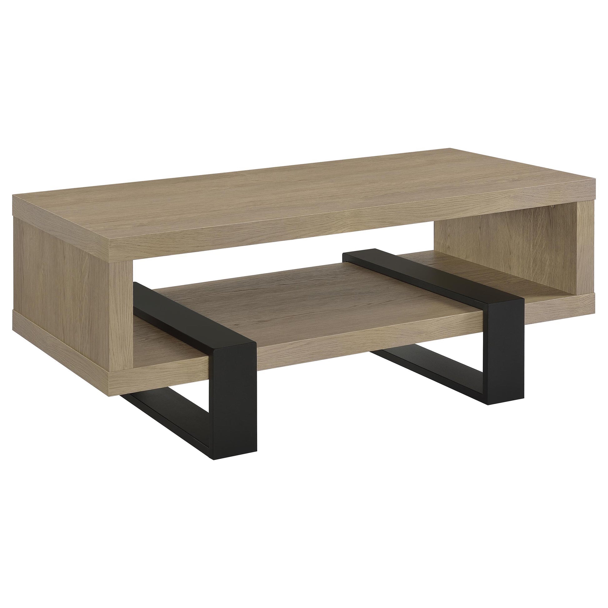  Coaster Furniture Dinard 723688 Engineered Wood Coffee Table - Latte IMAGE 2