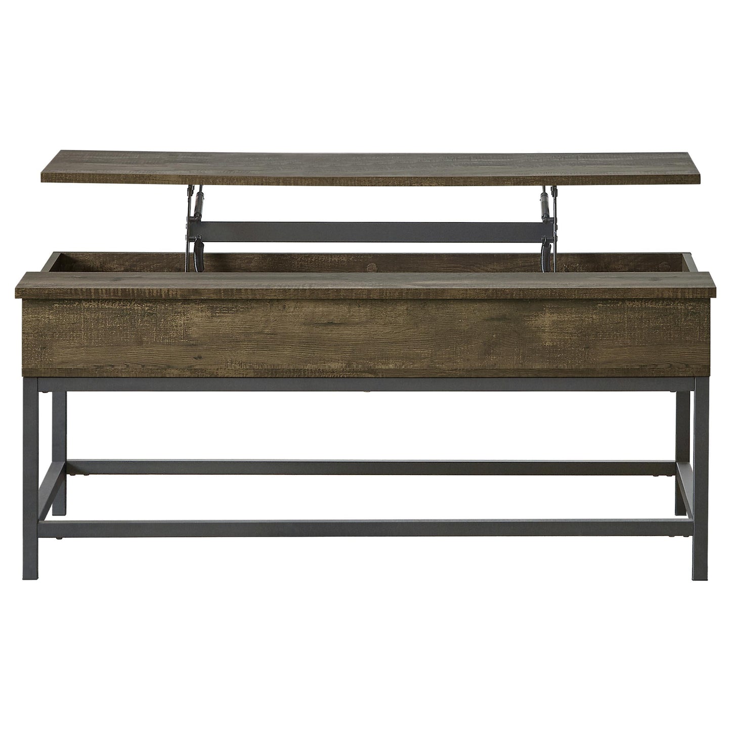  Coaster Furniture Byers 723778-S2 2-piece Lift Top Coffee and End Table Set - Brown Oak IMAGE 4