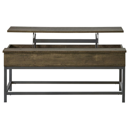  Coaster Furniture Byers 723778-S2 2-piece Lift Top Coffee and End Table Set - Brown Oak IMAGE 4