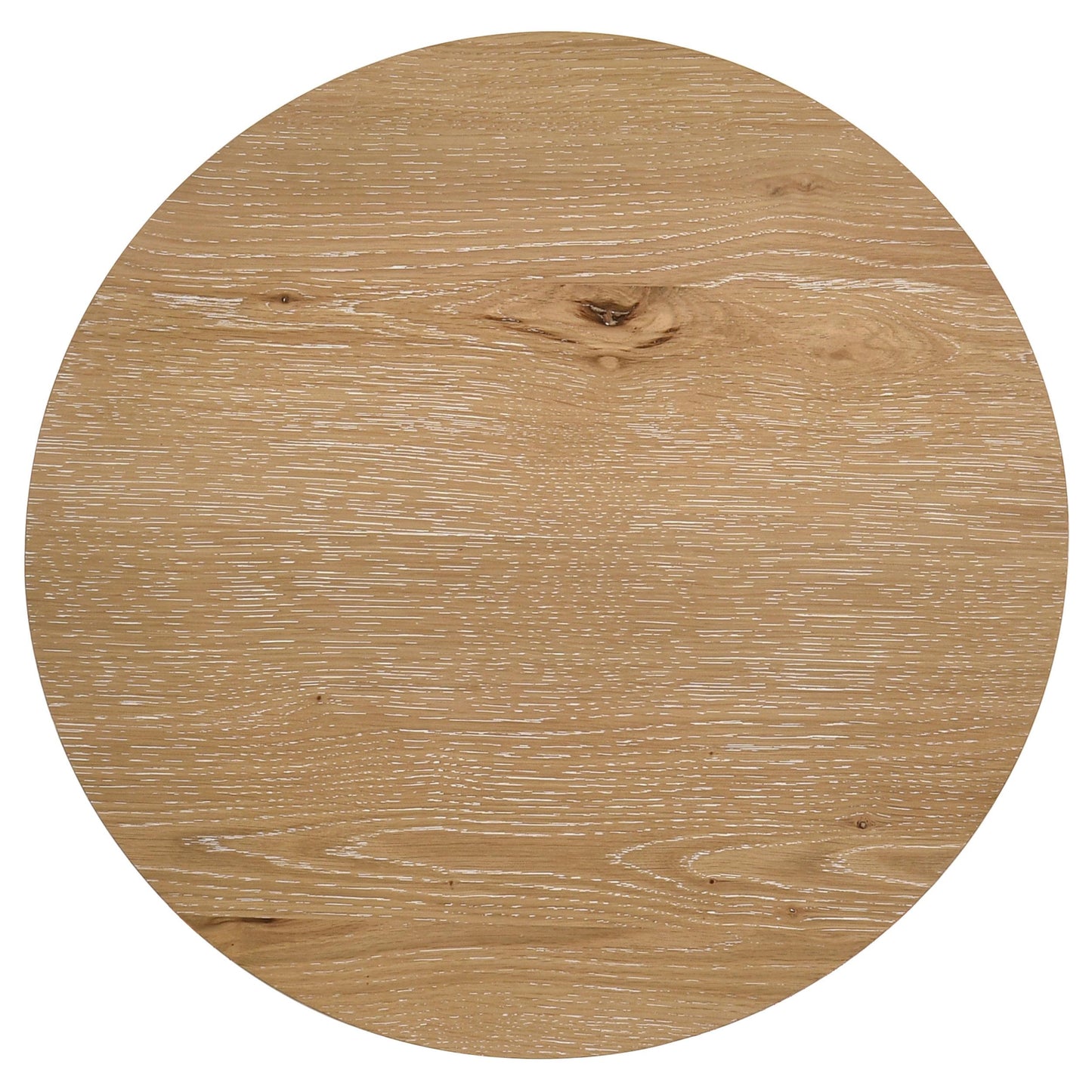  Coaster Furniture Kessler 735987 Round Sculptural Wood End Table - Light Oak IMAGE 5