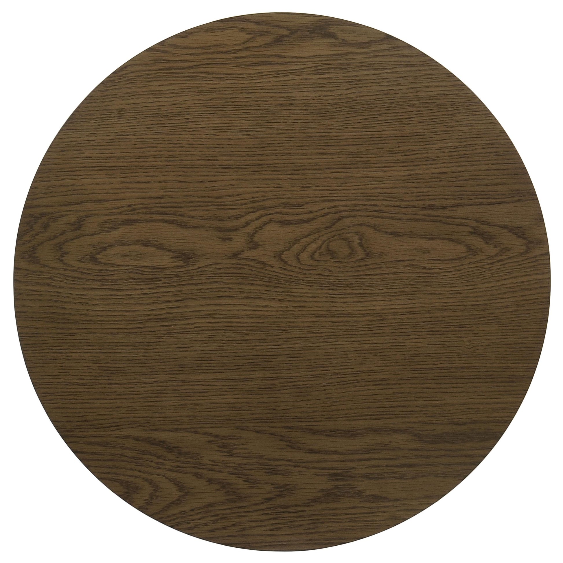  Coaster Furniture Kessler 735997 Round Sculptural Wood End Table - Brown IMAGE 2