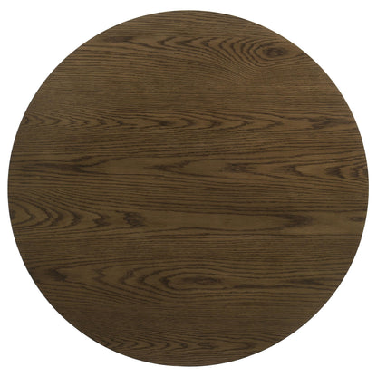  Coaster Furniture Kessler 735998-S3 3-piece Round Sculptural Wood Coffee Table Set - Brown IMAGE 6