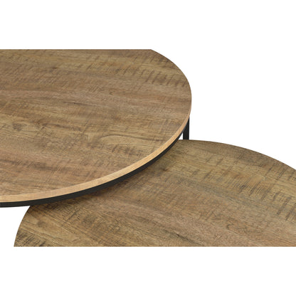  Coaster Furniture Lainey 736030 2-piece Round Nesting Coffee Table - Mango IMAGE 11