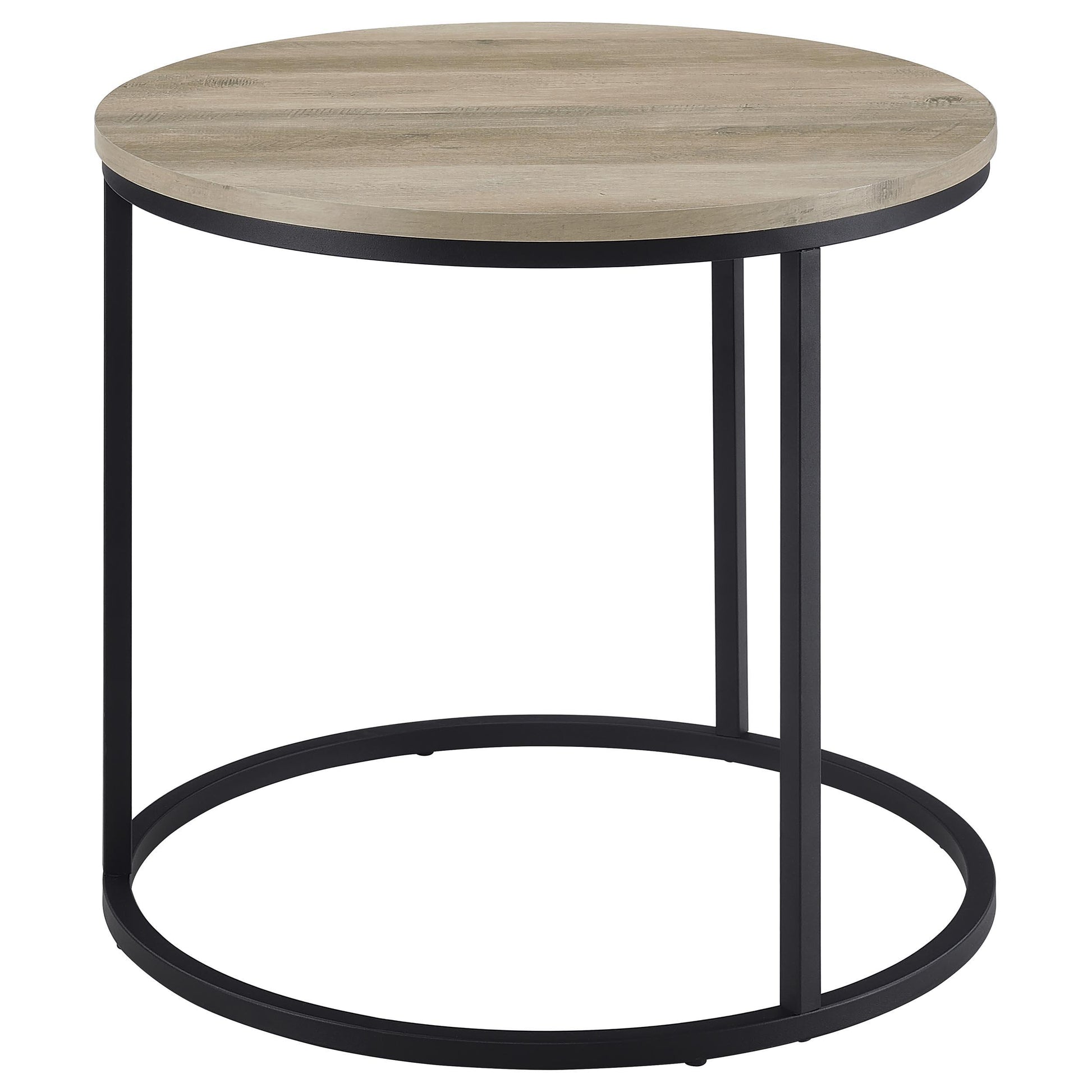  Coaster Furniture Lainey 736047 Round Occasional End Table - Distressed Pine IMAGE 8