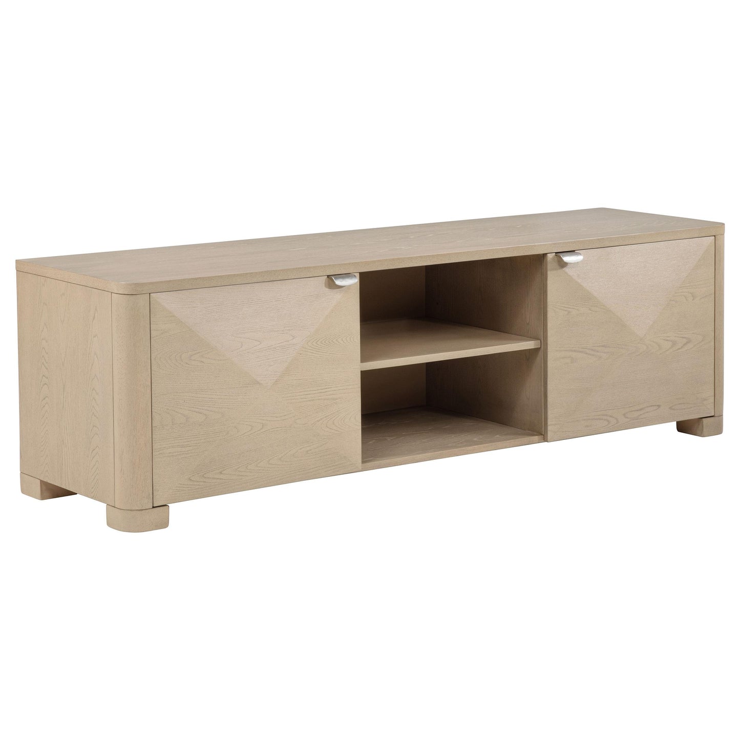  Coaster Furniture Marcelo 736053 71-inch TV Stand Media Console - Light Elm IMAGE 2