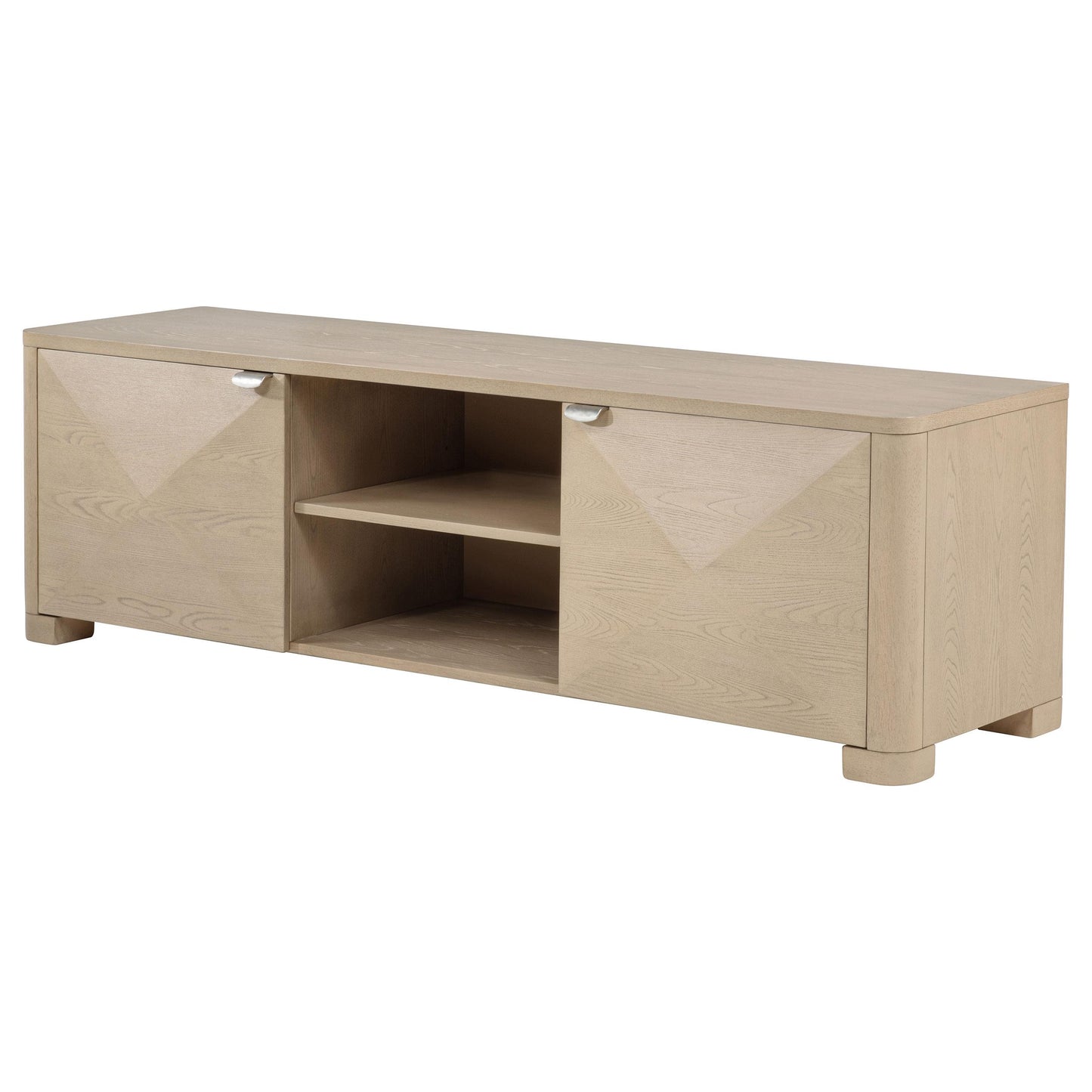  Coaster Furniture Marcelo 736053 71-inch TV Stand Media Console - Light Elm IMAGE 3