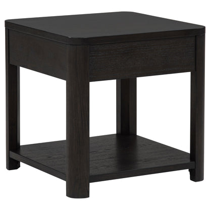  Coaster Furniture Marcelo 736067 Wood End Table with Drawer and Shelf - Coffee IMAGE 5