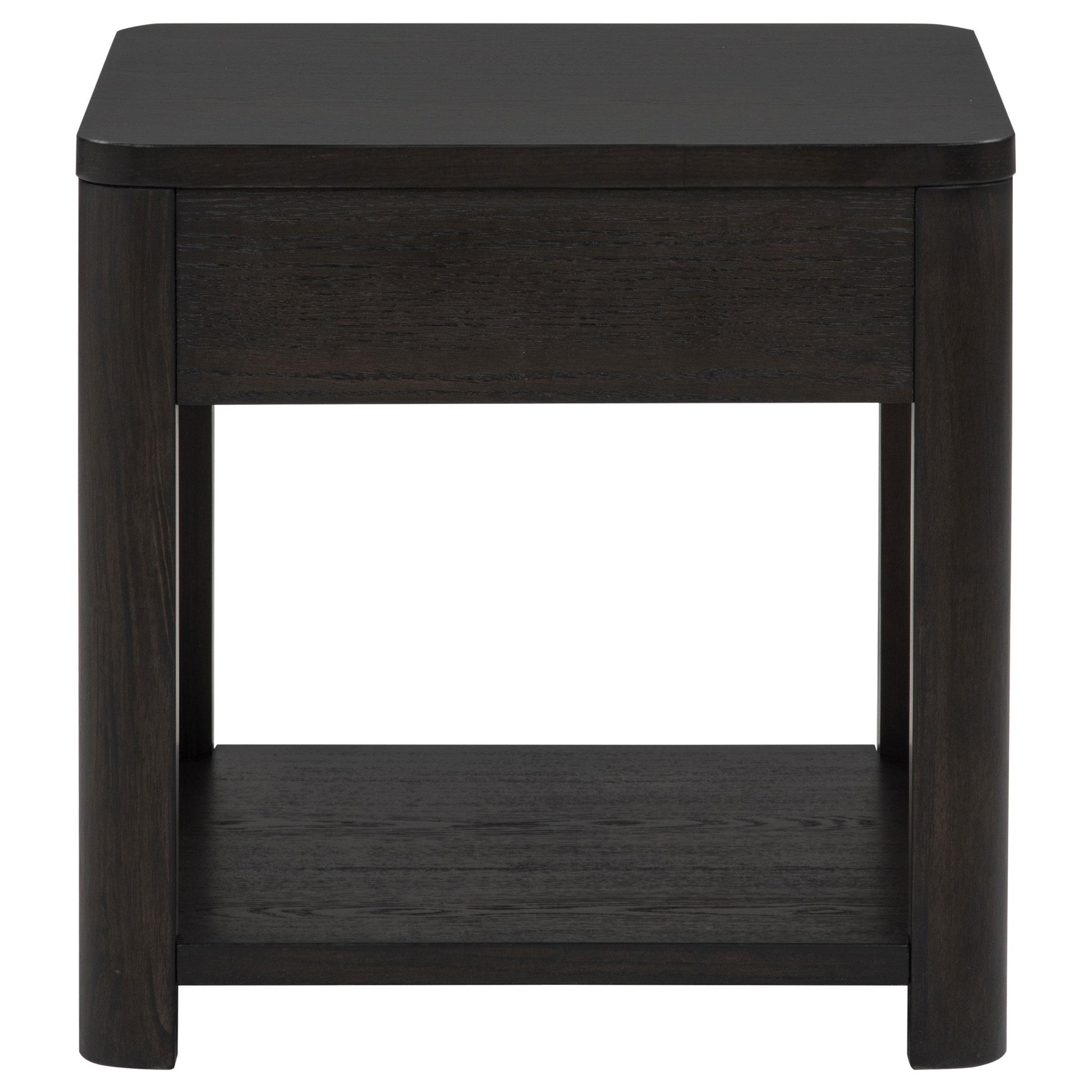  Coaster Furniture Marcelo 736067 Wood End Table with Drawer and Shelf - Coffee IMAGE 8
