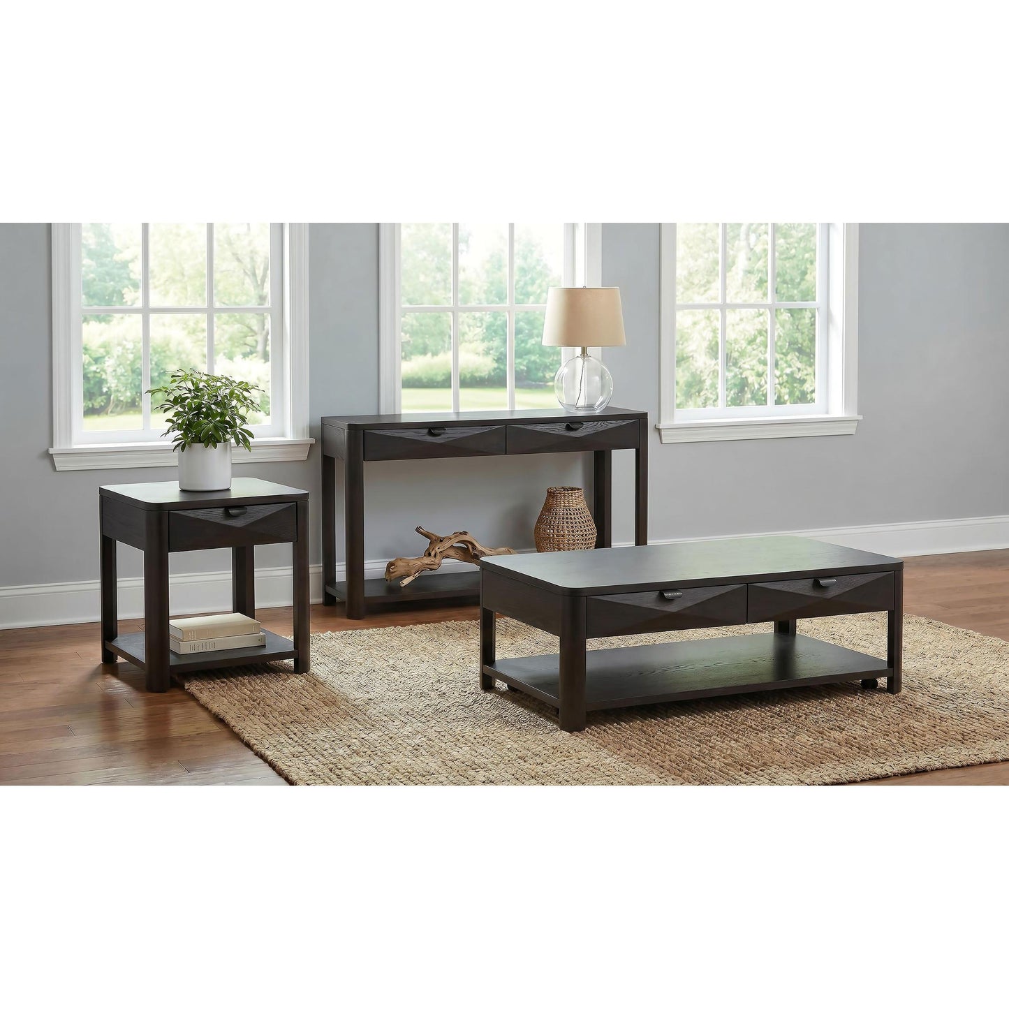  Coaster Furniture Marcelo 736068 Wood Coffee Table with 2 Drawers and Shelf - Coffee IMAGE 15