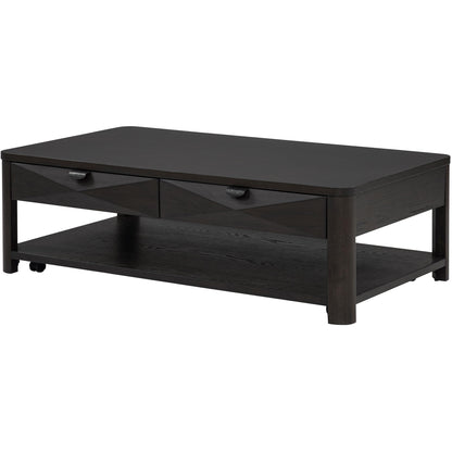  Coaster Furniture Marcelo 736068 Wood Coffee Table with 2 Drawers and Shelf - Coffee IMAGE 5