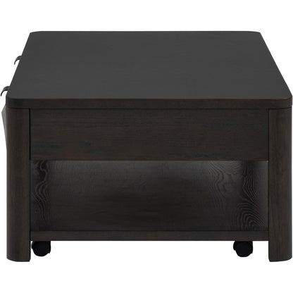  Coaster Furniture Marcelo 736068 Wood Coffee Table with 2 Drawers and Shelf - Coffee IMAGE 6