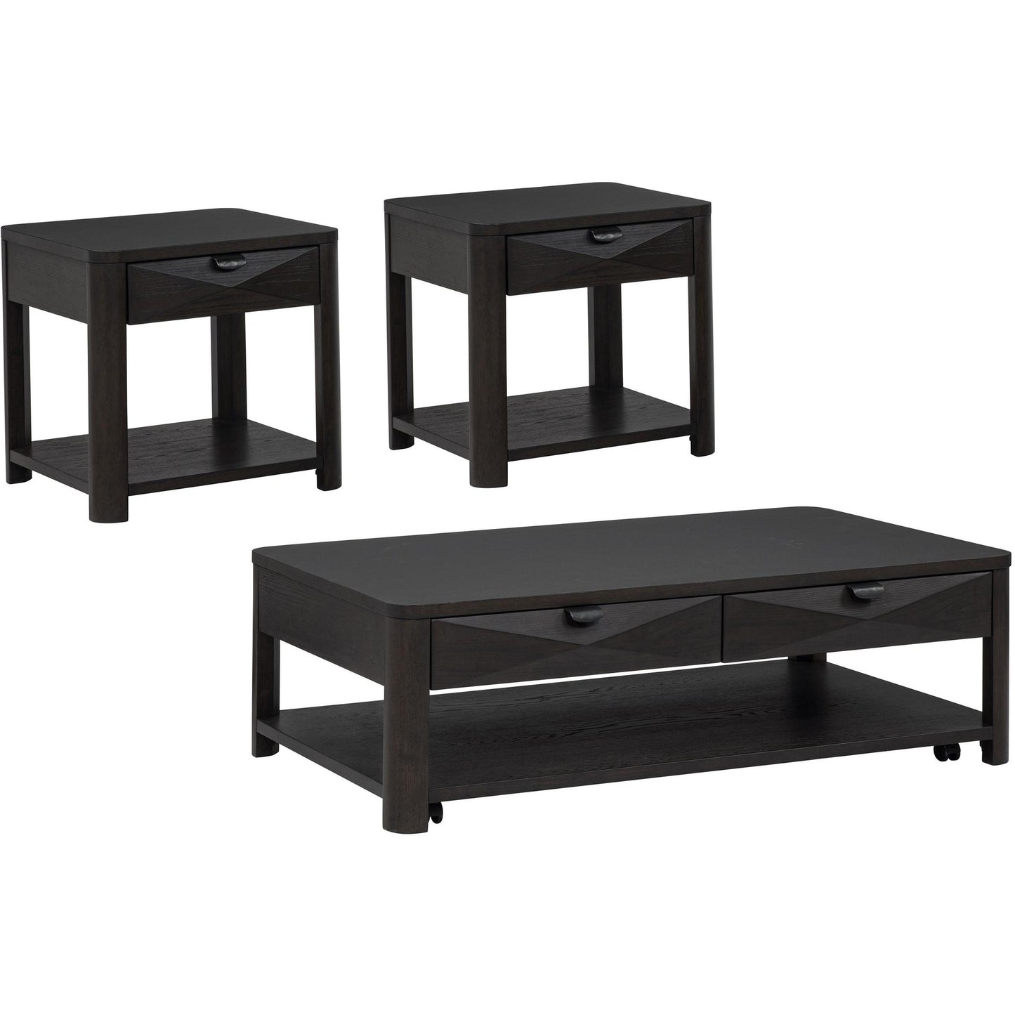  Coaster Furniture Marcelo 736068-S3 3-piece Coffee Table Set with Storage - Coffee IMAGE 1