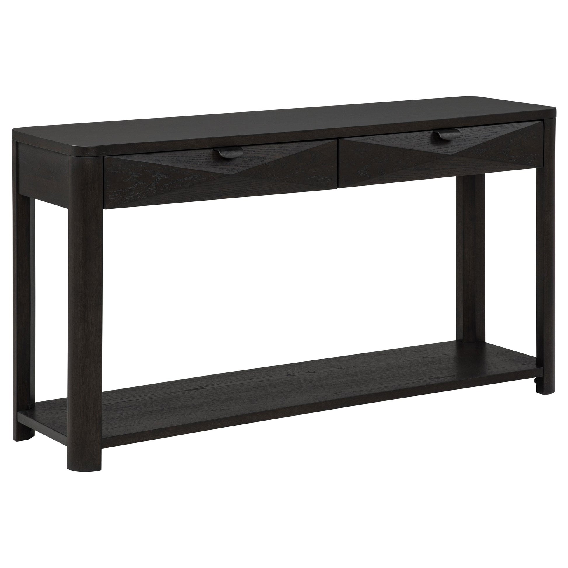  Coaster Furniture Marcelo 736069 Sofa Console Table with 2 Drawers and Shelf - Coffee IMAGE 1