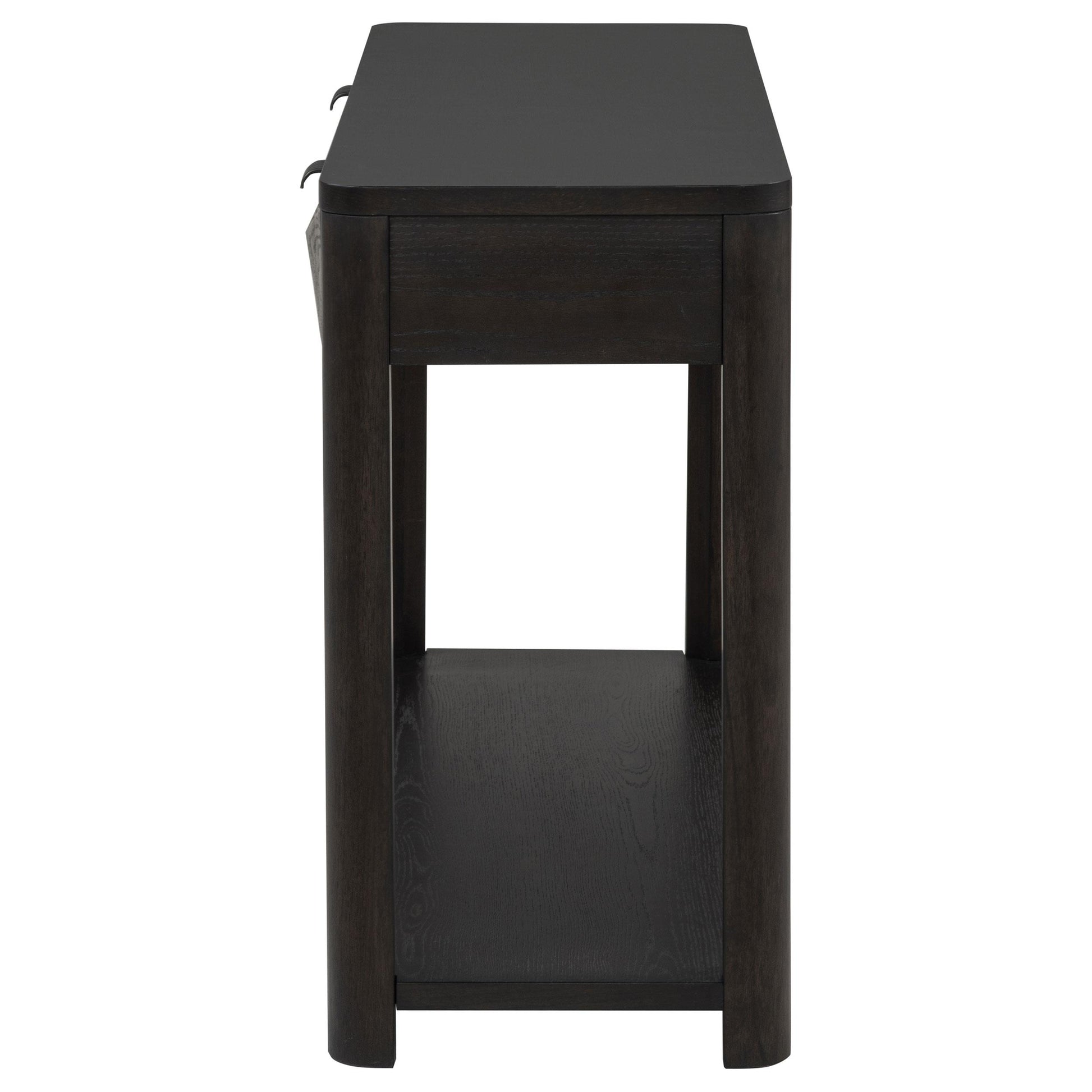  Coaster Furniture Marcelo 736069 Sofa Console Table with 2 Drawers and Shelf - Coffee IMAGE 3