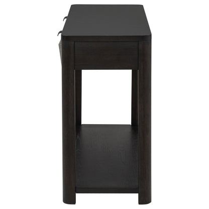  Coaster Furniture Marcelo 736069 Sofa Console Table with 2 Drawers and Shelf - Coffee IMAGE 3